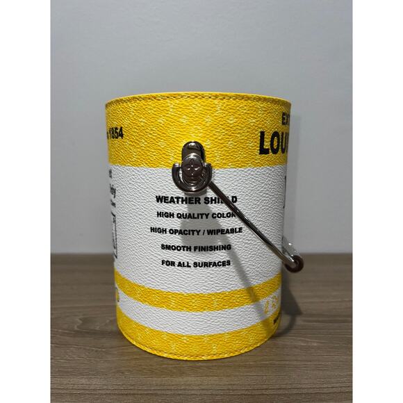 Louis Vuitton Yellow LV Paint Can Monogram Top Handle Shoulder Crossbody Bag - Picture 7 of 14